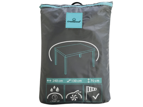 COVER TAVOLO cm 240X130 POLIESTERE IMPERMEABILE - GREENWOOD